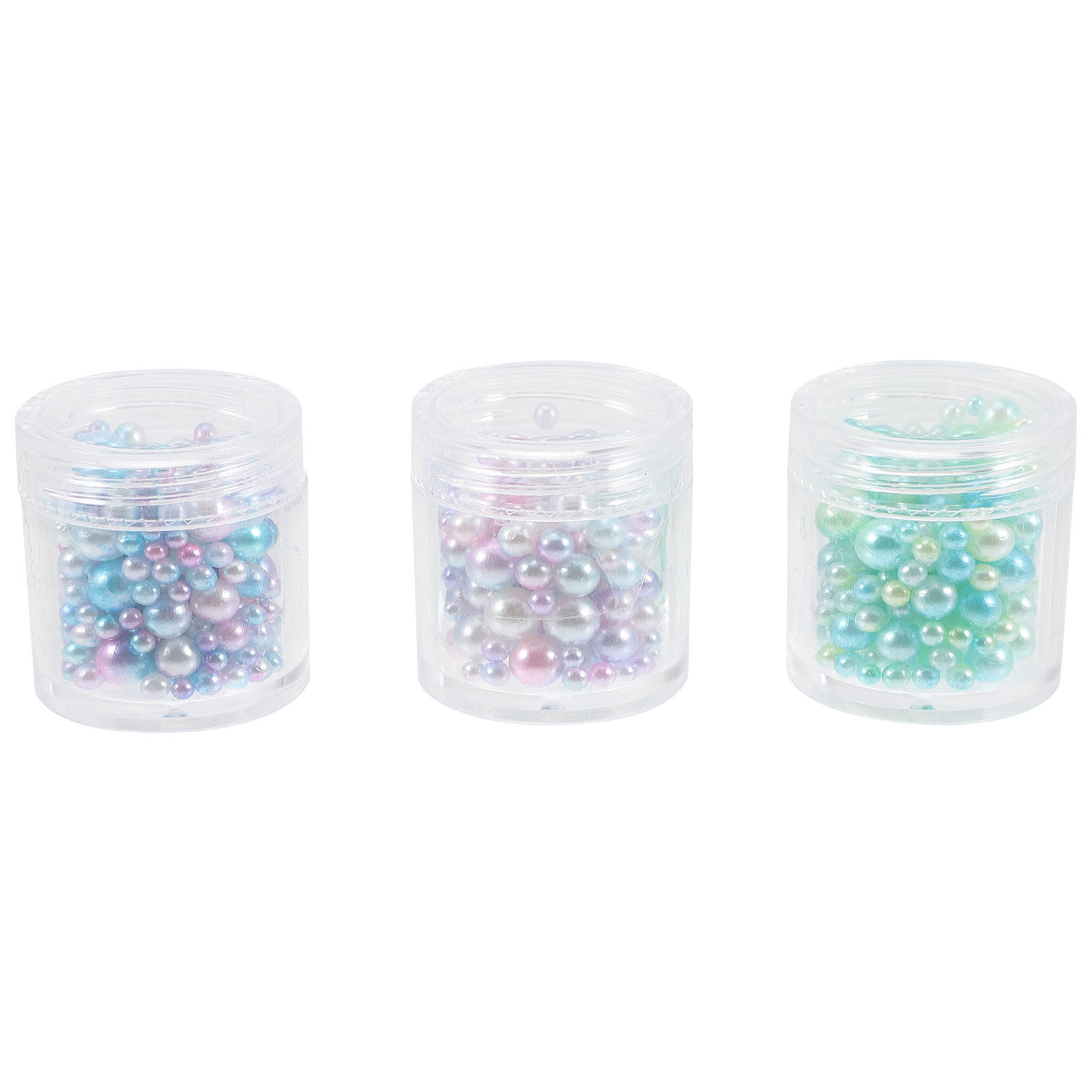 Makeup Brush Set - Gradient Pearl Beads Set Floating Vase