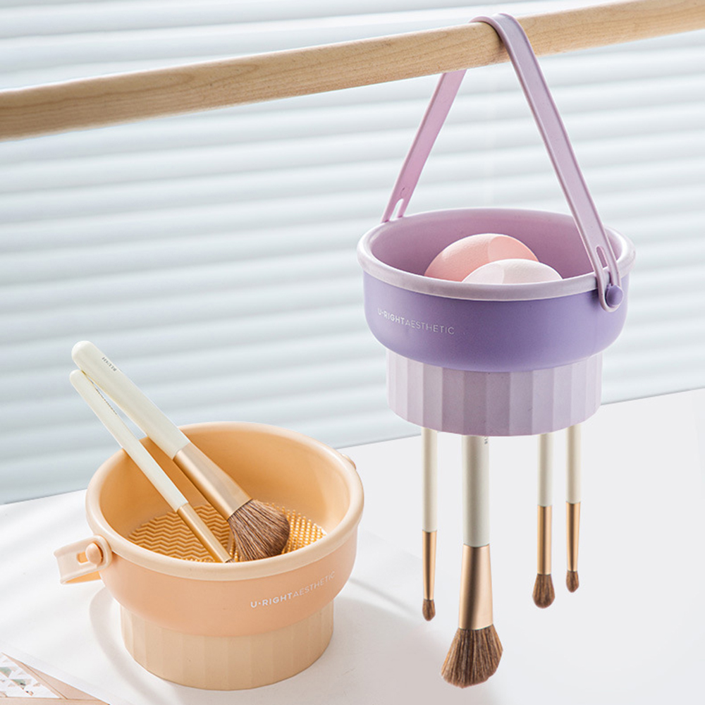Makeup Brush Set - Makeup Brush Cleaning Bucket Washing And