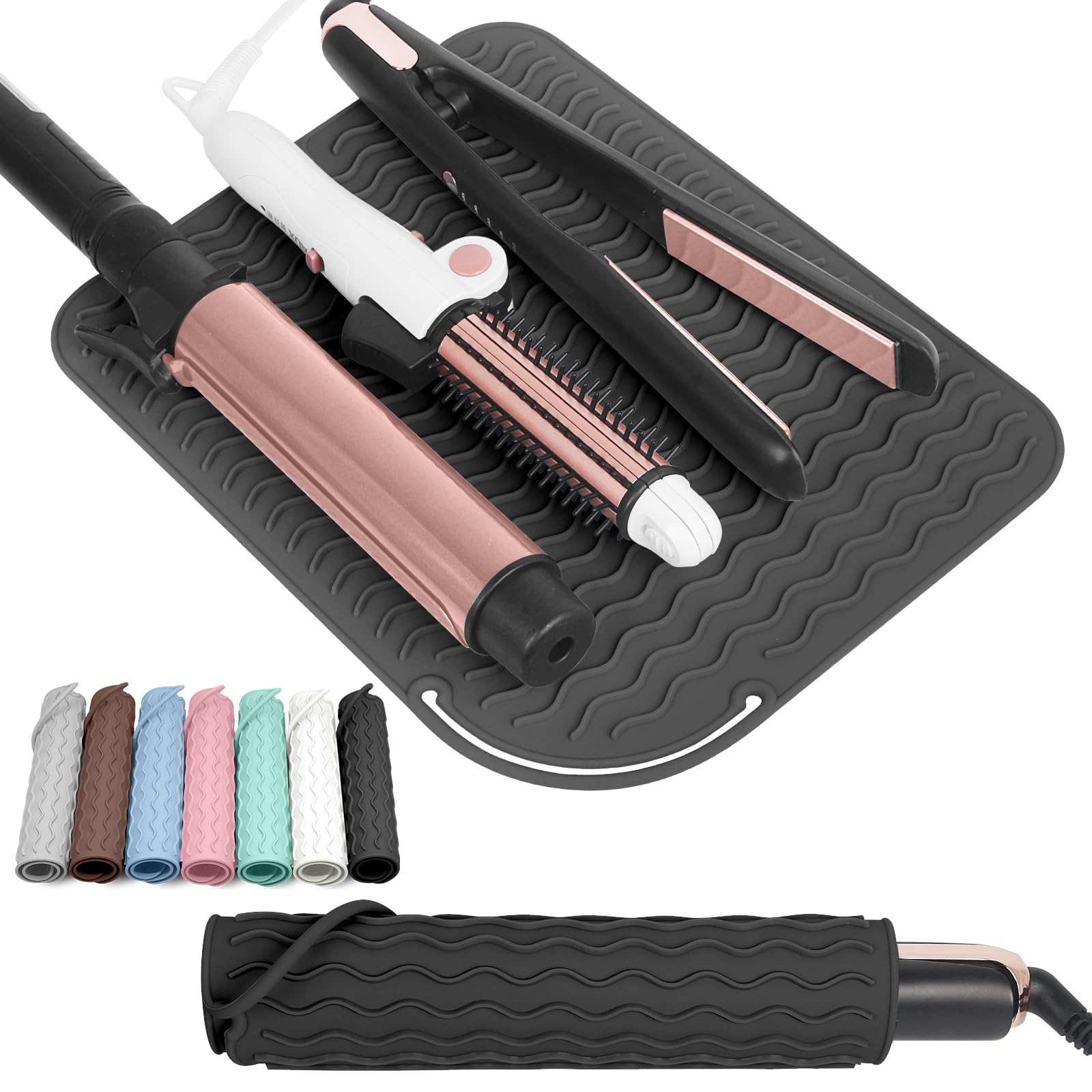 Hair Straightener - Silicone Heat Resistant Mat for Hair