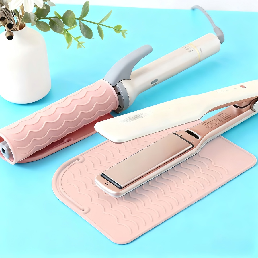 Hair Straightener - Non-Slip Silicone Heat Resistant Mat For