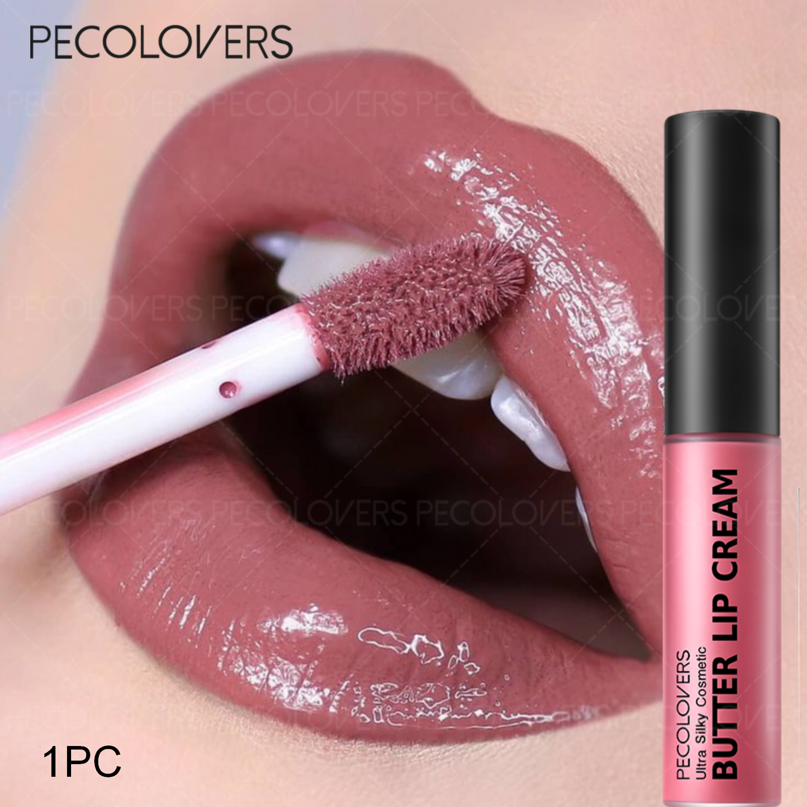 Lip Gloss Plumping - Long Lasting Nude Pink Lip Gloss