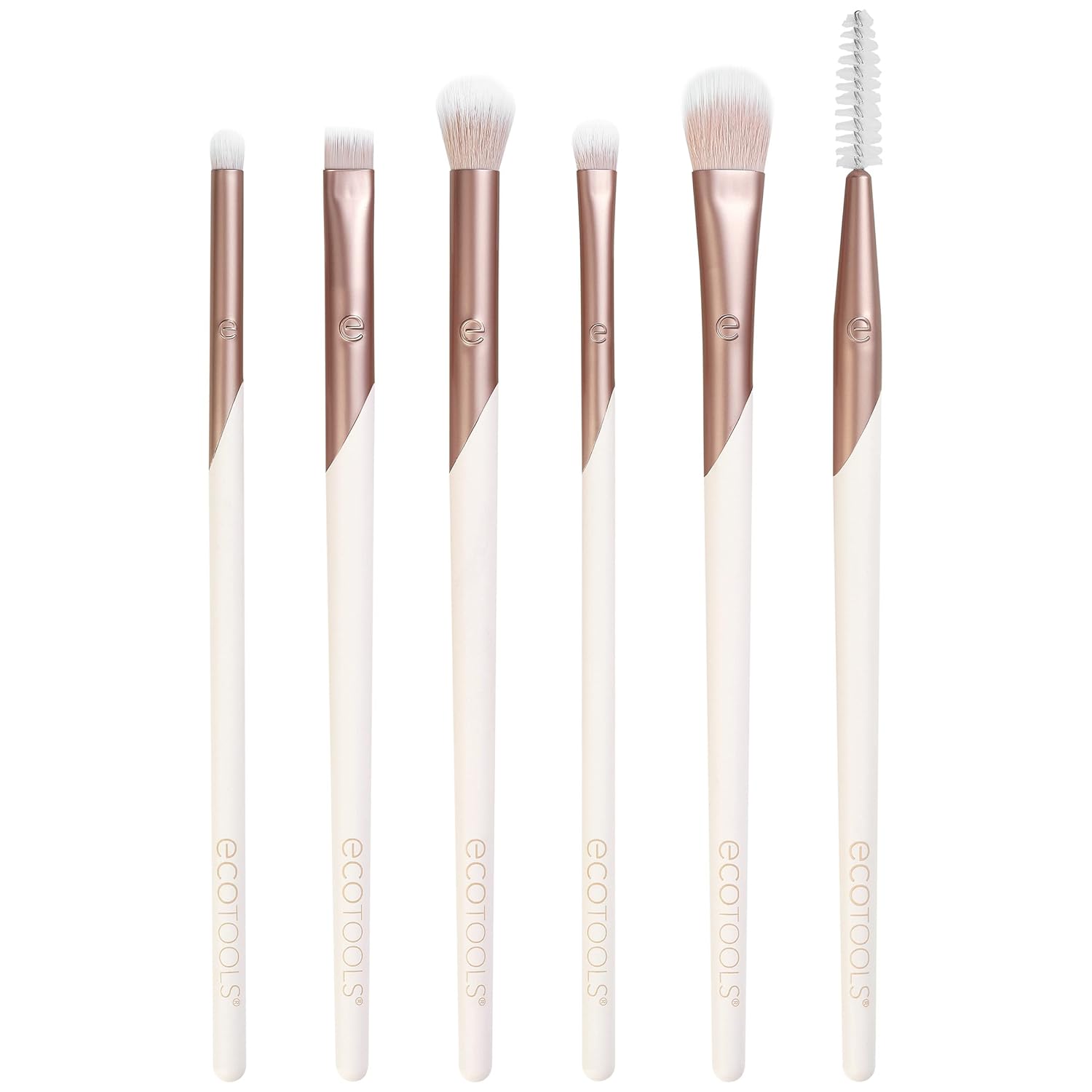 Makeup Brush Set - Professional 6-Piece Vegan Eye Makeup Brush