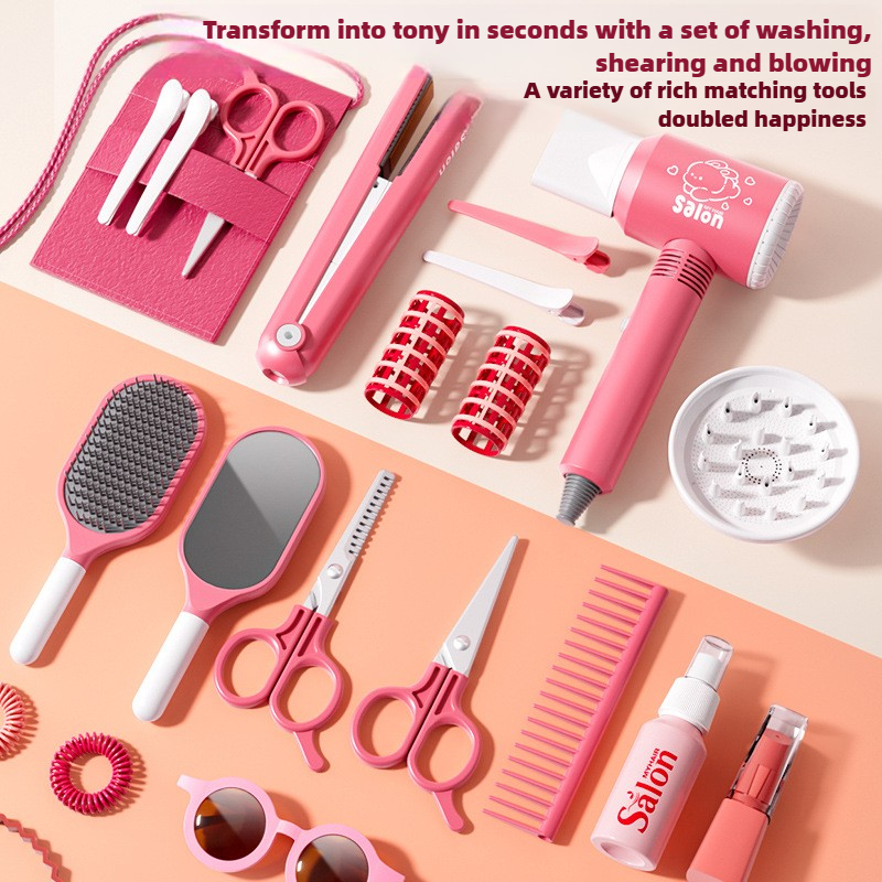 Girls Beauty Salon Set Kids Ha - Beauty Makeup Girl のレビューと価格