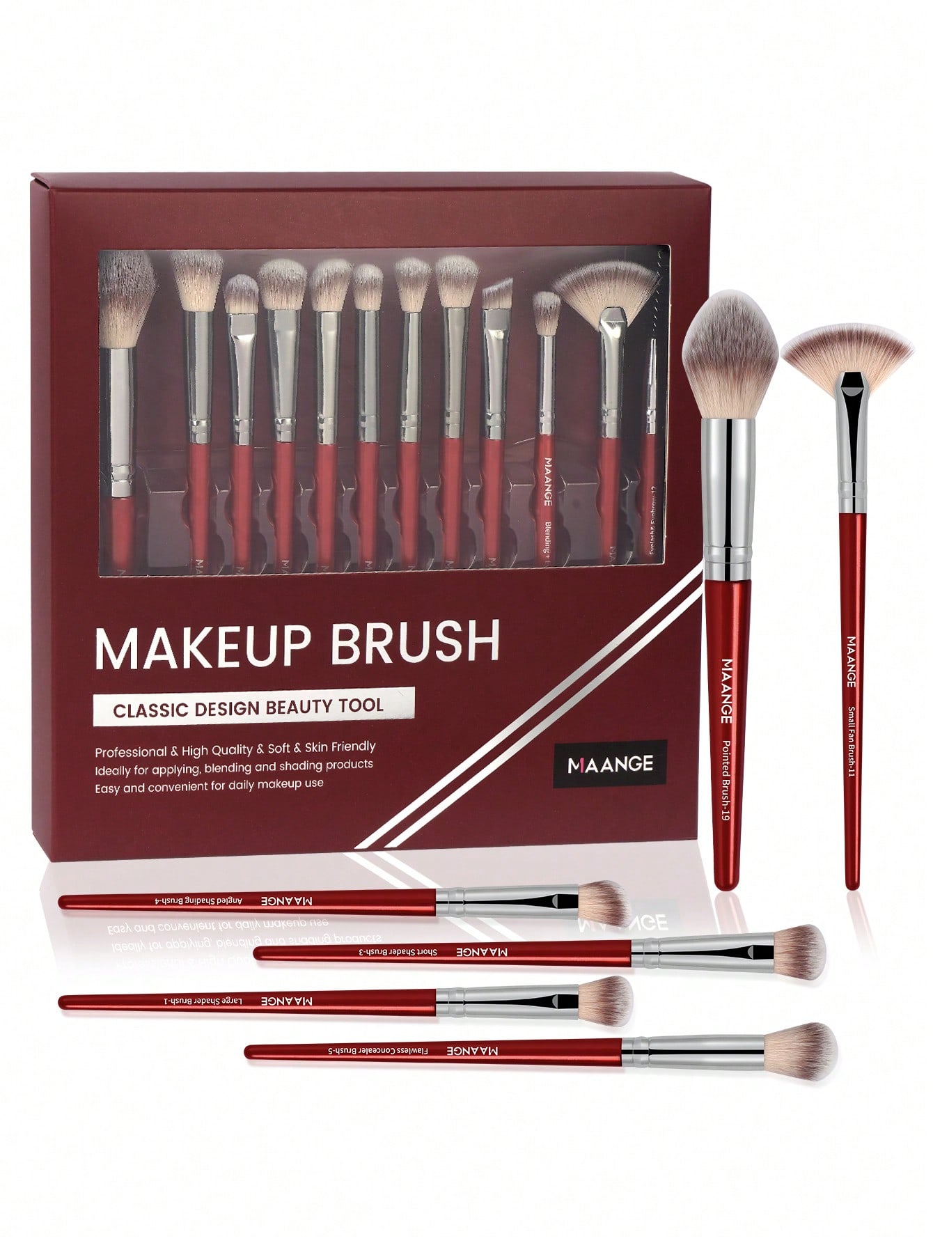 MAANGE 3/5/7/12/15/30pcs Profe - Makeup Brush Set のレビューと価格