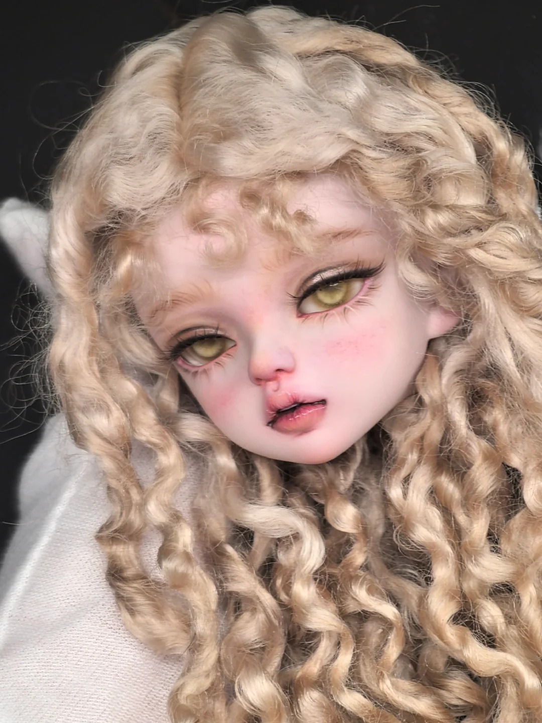 1/4 Scale SD BJD Doll Head -re - Beauty Makeup Girl のレビューと価格