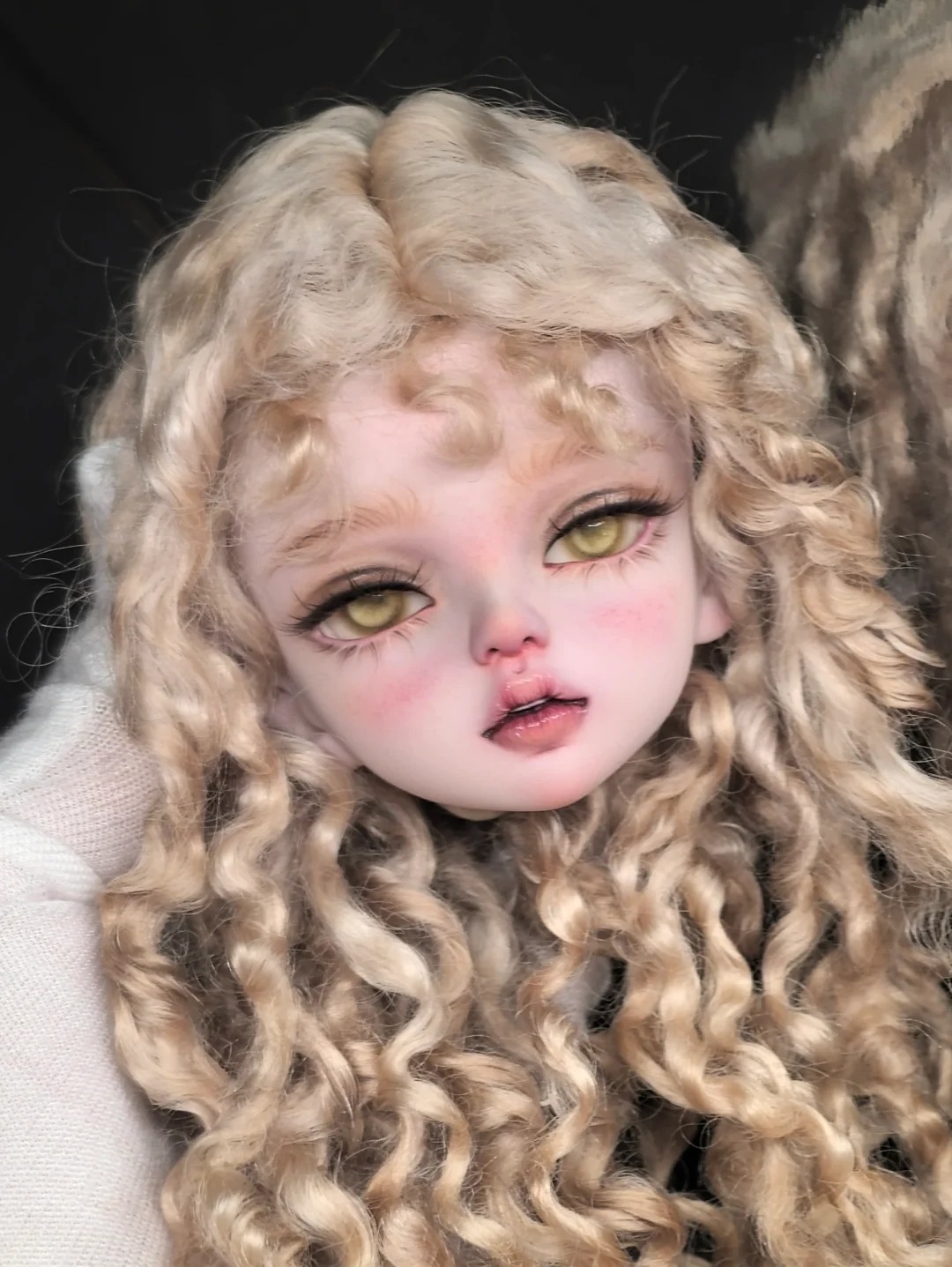 1/4 Scale SD BJD Doll Head -re - Beauty Makeup Girl のレビューと価格