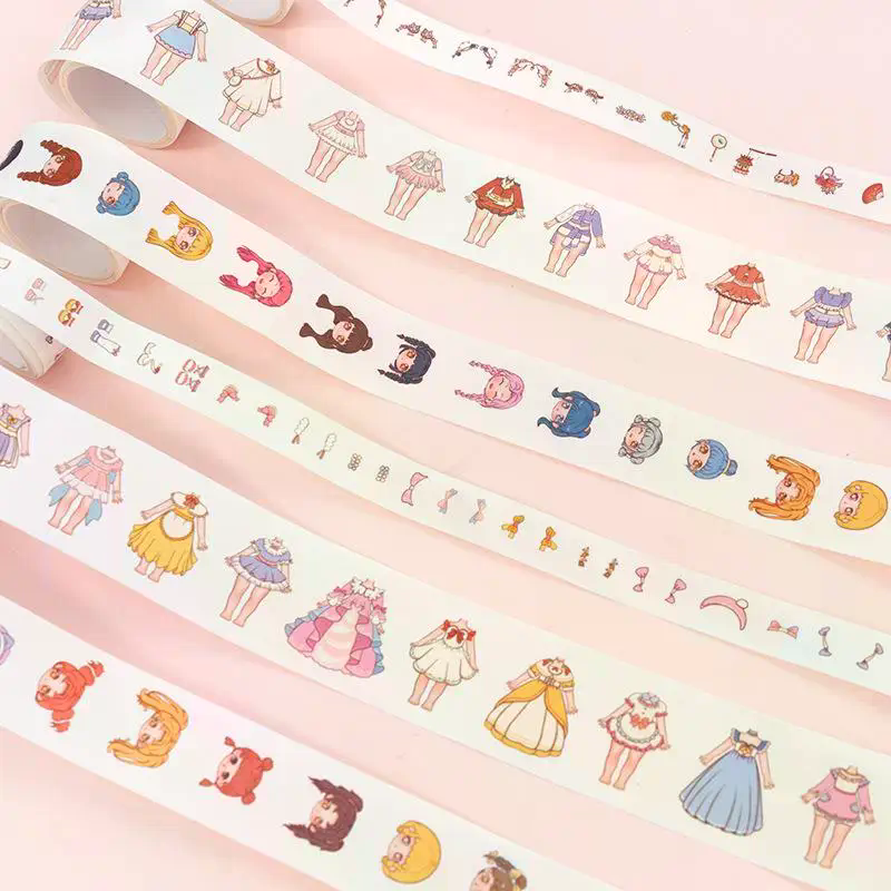 1Box Cartoon Dress Up Stickers - Beauty Makeup Girl のレビューと価格