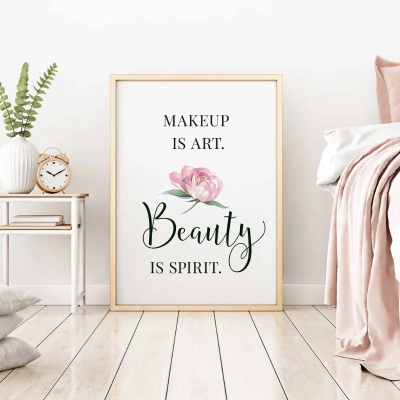 Makeup Quotes Poster Eyelash E - Beauty Of Makeup Quotes のレビューと価格