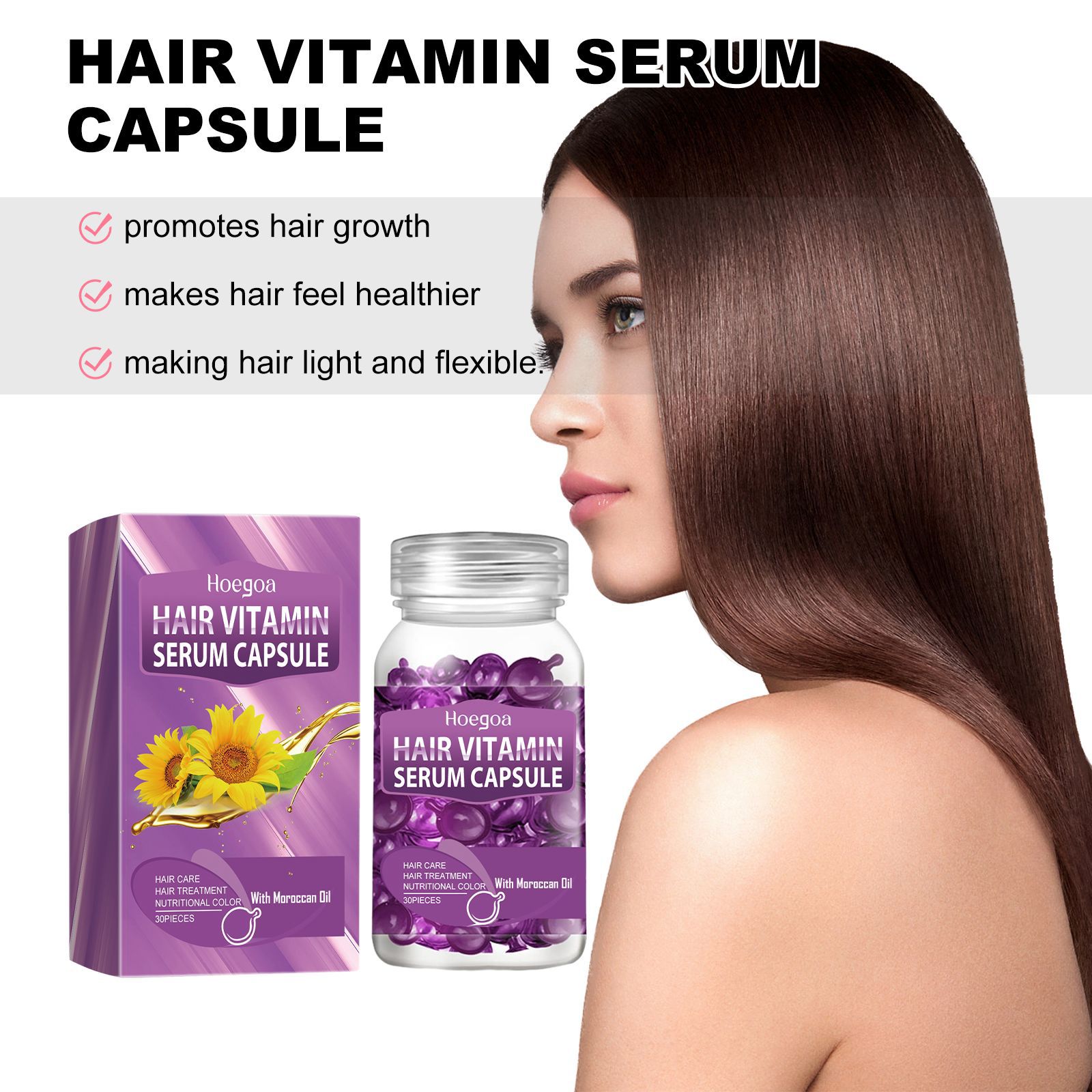 Vitamin Hair Essential Oil Cap - Hair Straightener のレビューと価格