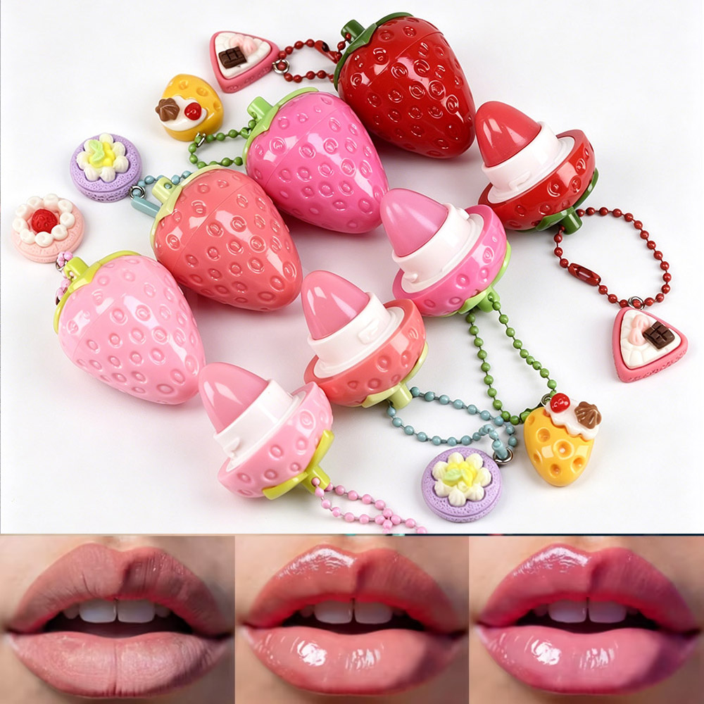 Cute Lip Balm Strawberry Wrink - Lip Gloss Plumping のレビューと価格