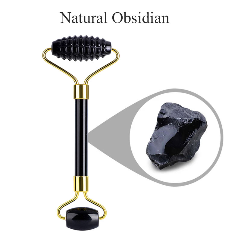 Natural Obsidian Face Massage  - Jade Roller Gua Sha のレビューと価格