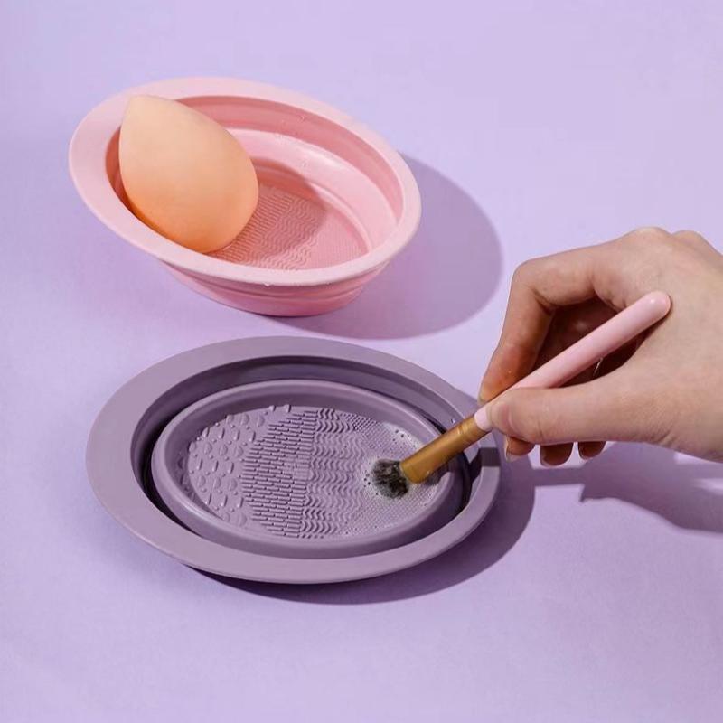 Folding Powder Puff Cleaning B - Makeup Brush Set のレビューと価格