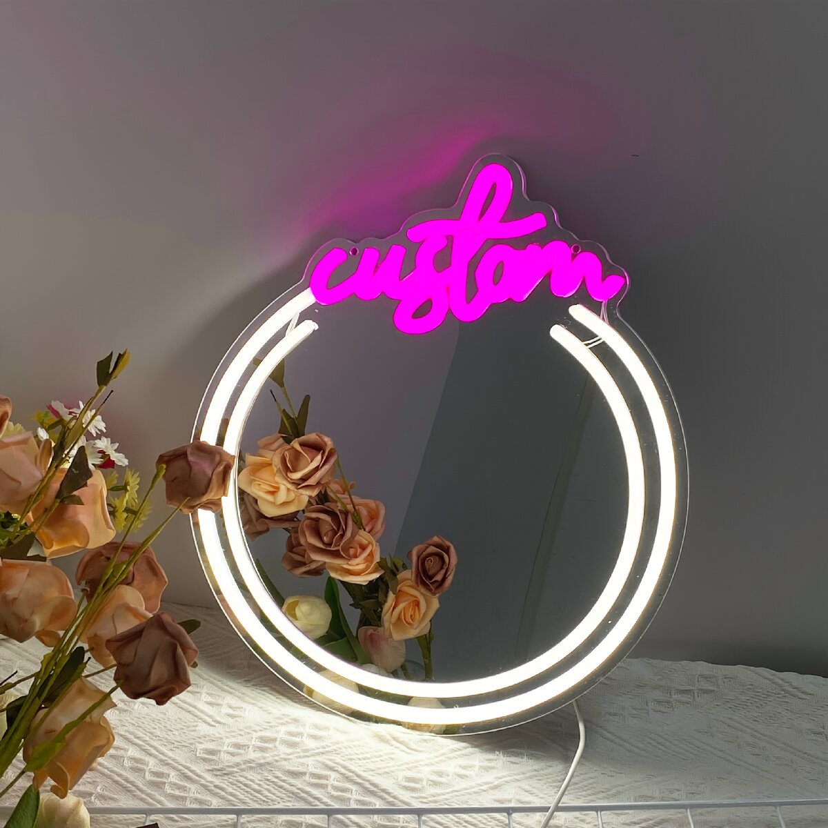 Custom Mirror Neon Signs, for  - Makeup Beauty Lounge のレビューと価格