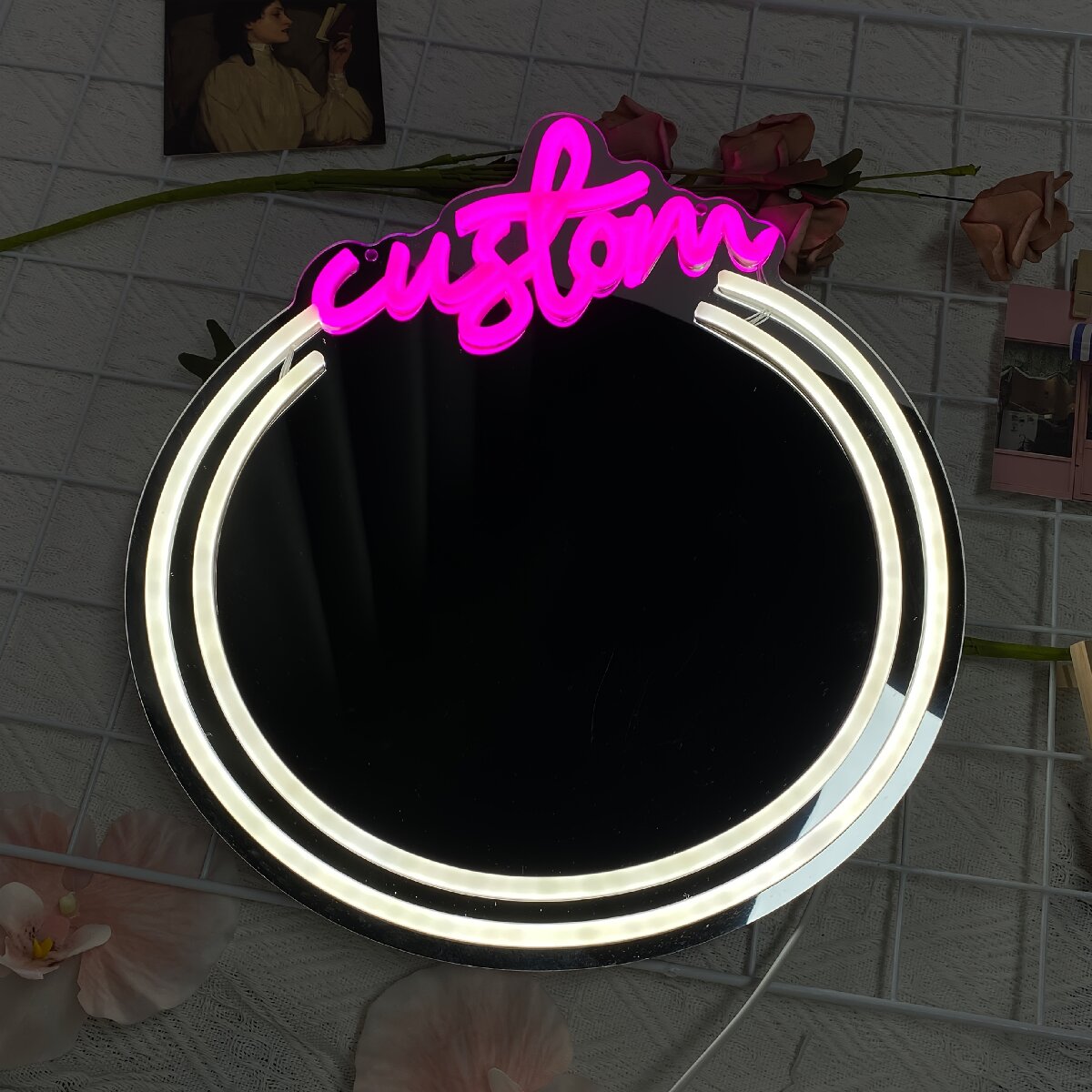 Custom Mirror Neon Signs, for  - Makeup Beauty Lounge のレビューと価格