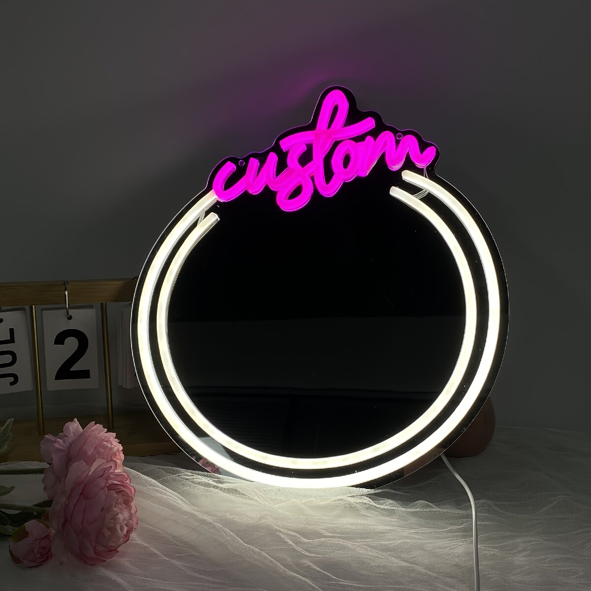 Custom Mirror Neon Signs, for  - Makeup Beauty Lounge のレビューと価格