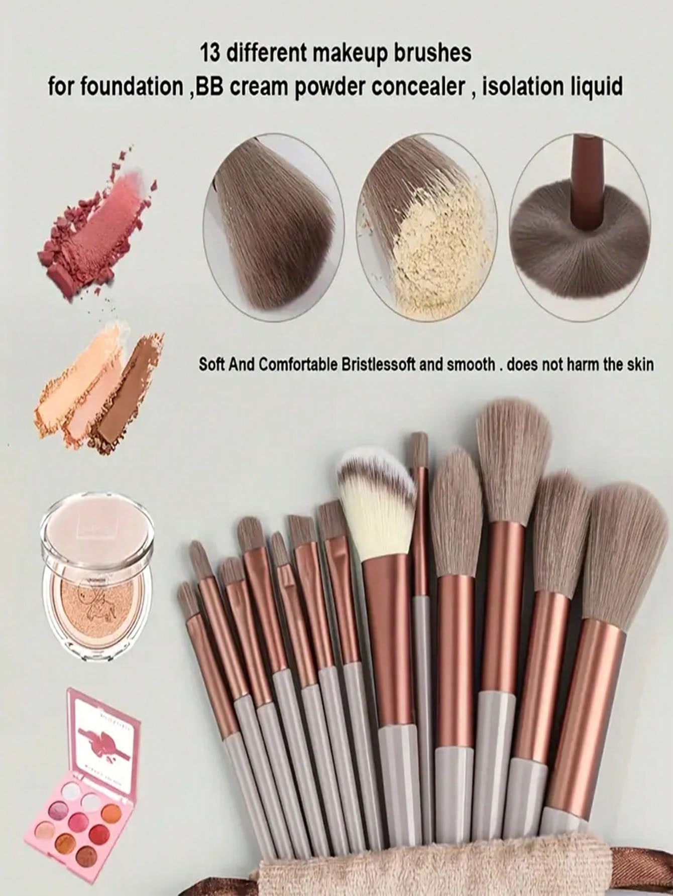 13pcs Professional Makeup Brus - Makeup Brush Set のレビューと価格
