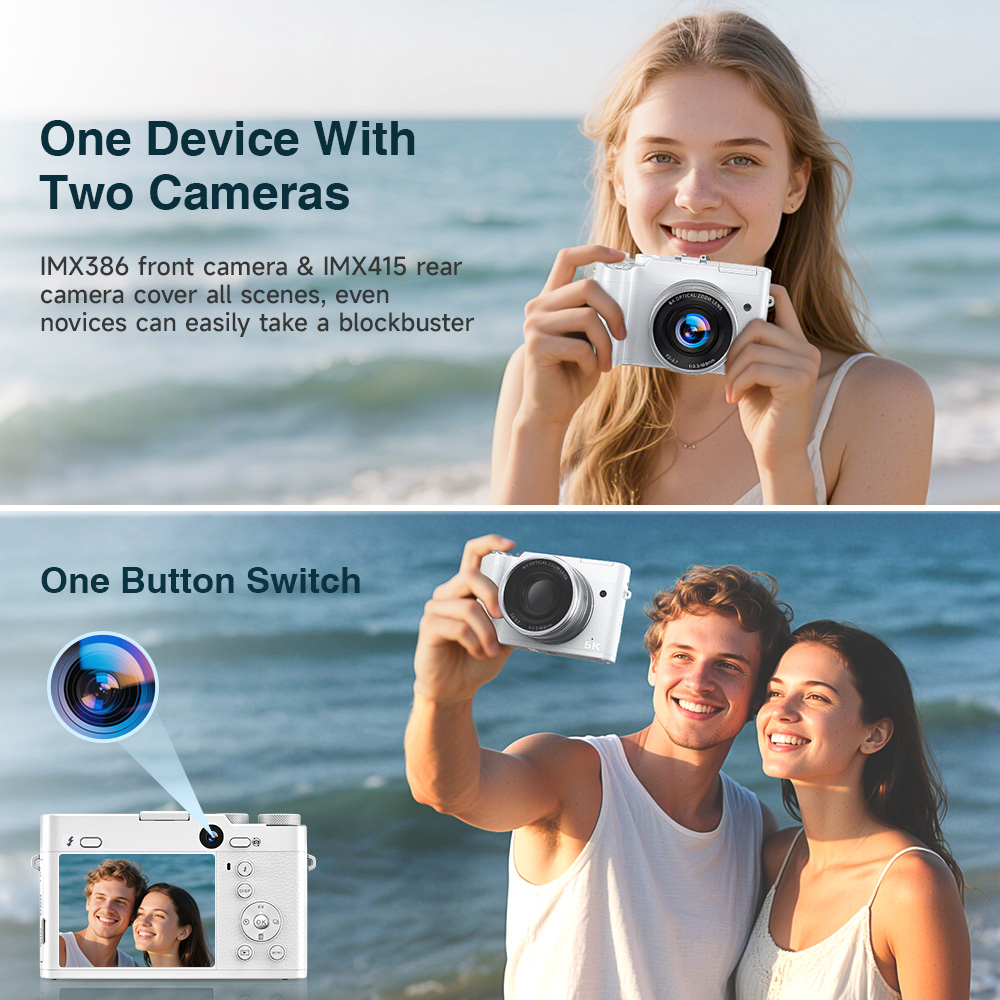 5K 64MP WiFi Digital Camera, 6 - Beauty Makeup App のレビューと価格