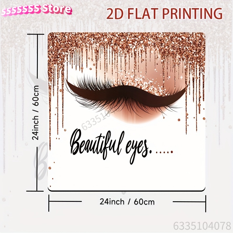 Non-Slip 2D Flat Printing Desk - Beauty Of Makeup Quotes のレビューと価格