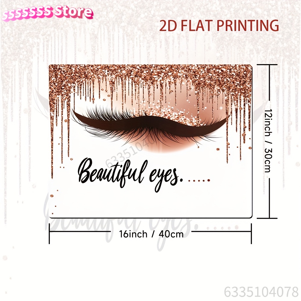 Non-Slip 2D Flat Printing Desk - Beauty Of Makeup Quotes のレビューと価格