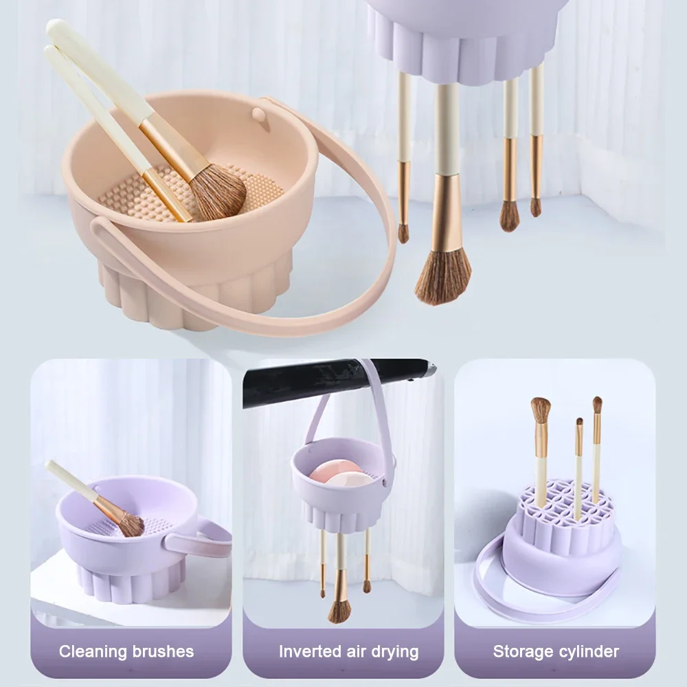 1PC Silicone Washing Bowl Make - Makeup Brush Set のレビューと価格