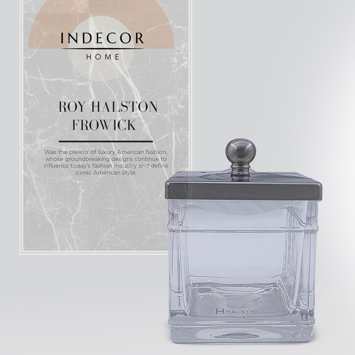 Elegant Glass Cotton Jar Holde - Makeup Brush Set のレビューと価格