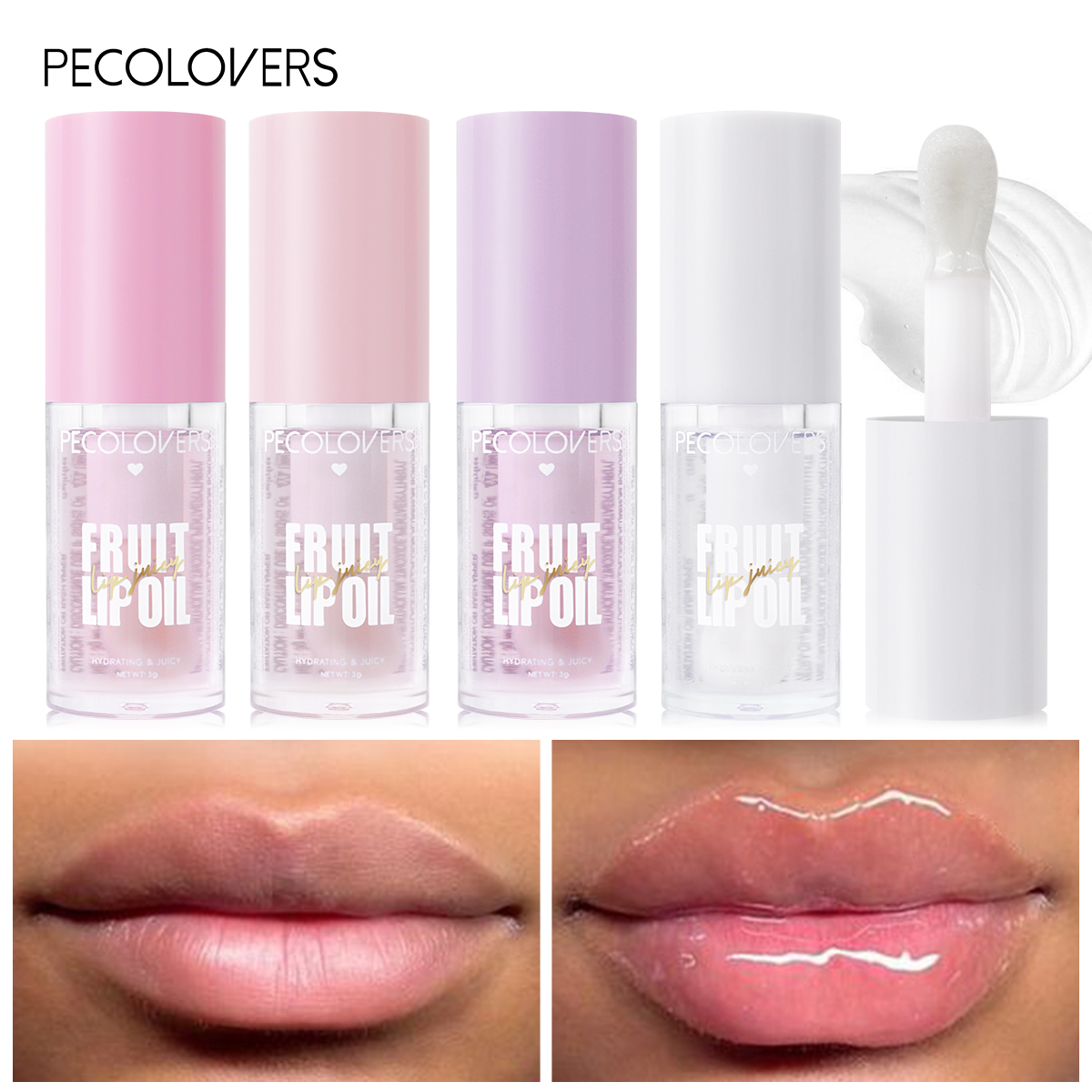 Fruit-Flavored Transparent Moi - Lip Gloss Plumping のレビューと価格