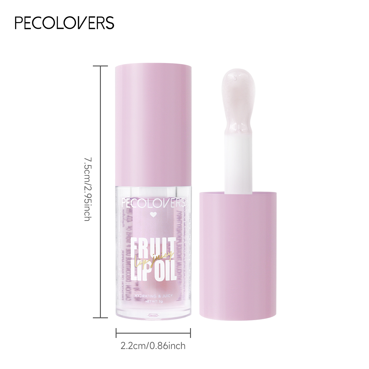 Fruit-Flavored Transparent Moi - Lip Gloss Plumping のレビューと価格