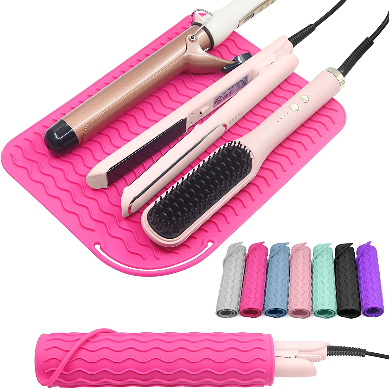 New Plus Size Silicone Heat Re - Hair Straightener のレビューと価格