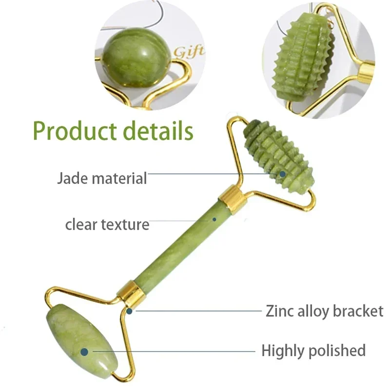 Natural Jade Roller Face Gua S - Jade Roller Gua Sha のレビューと価格