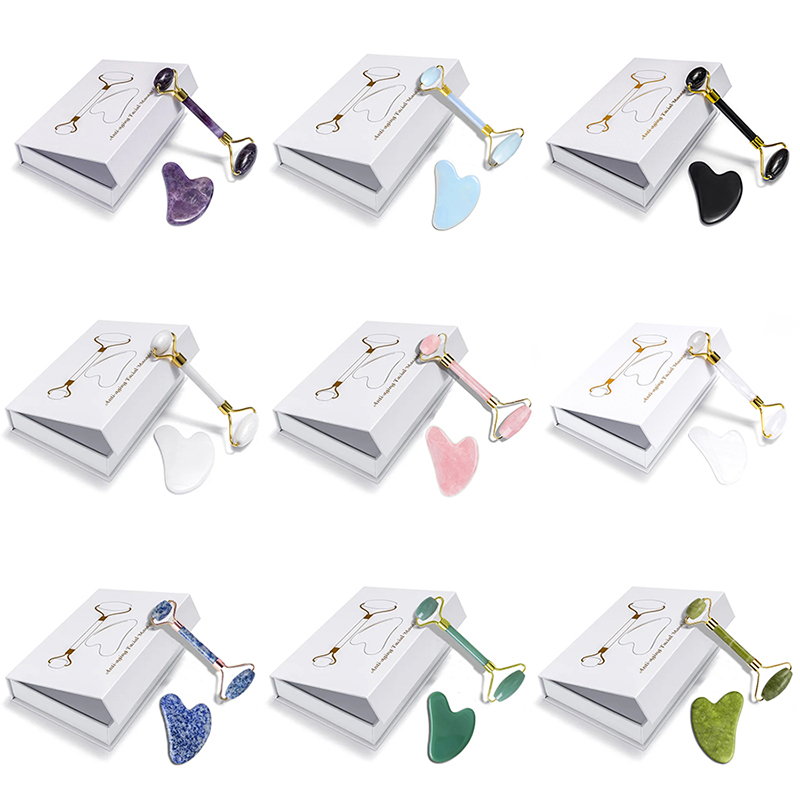 Rose Quartz Natural Jade Rolle - Jade Roller Gua Sha のレビューと価格