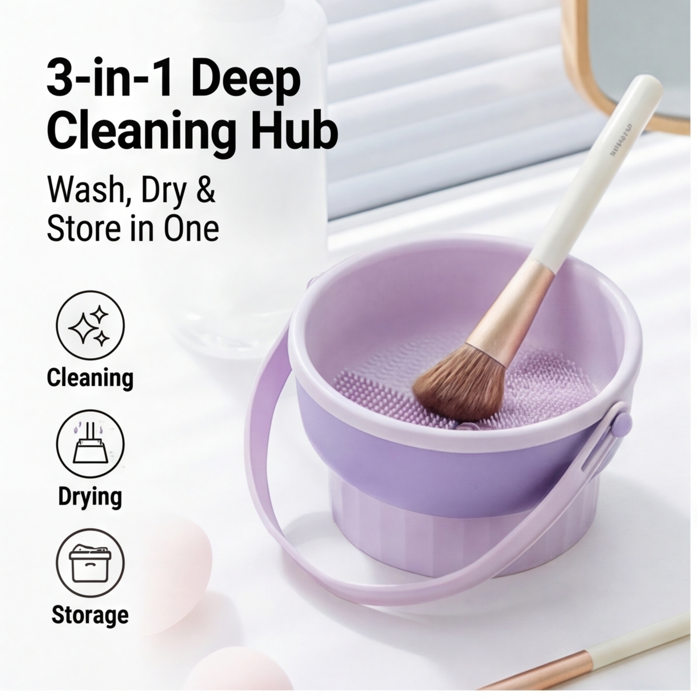 Silicone Makeup Brush Cleaning - Makeup Brush Set のレビューと価格