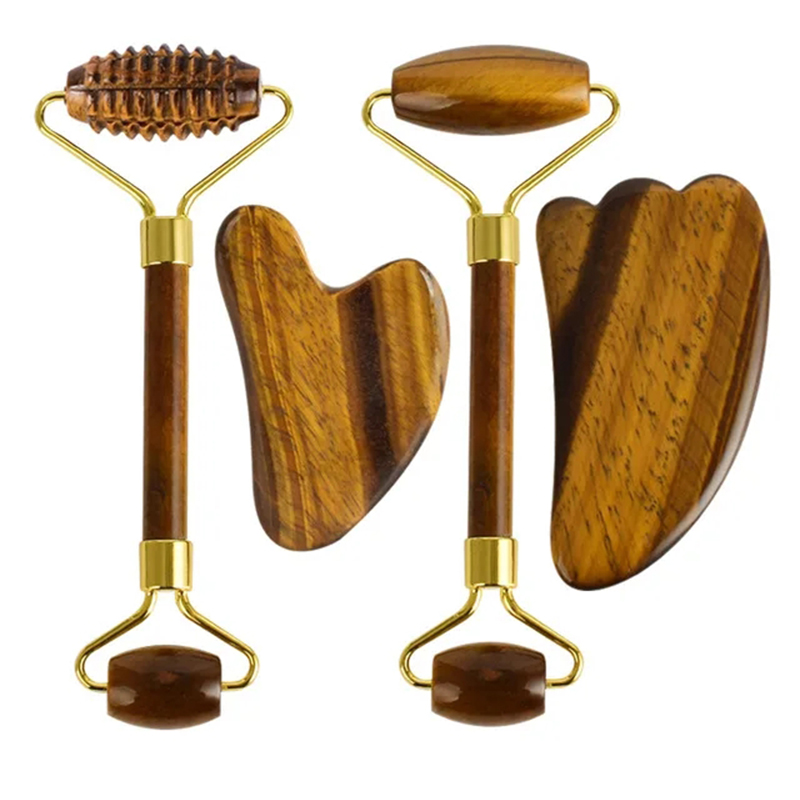 Natural Tiger Eye Jade Roller  - Jade Roller Gua Sha のレビューと価格