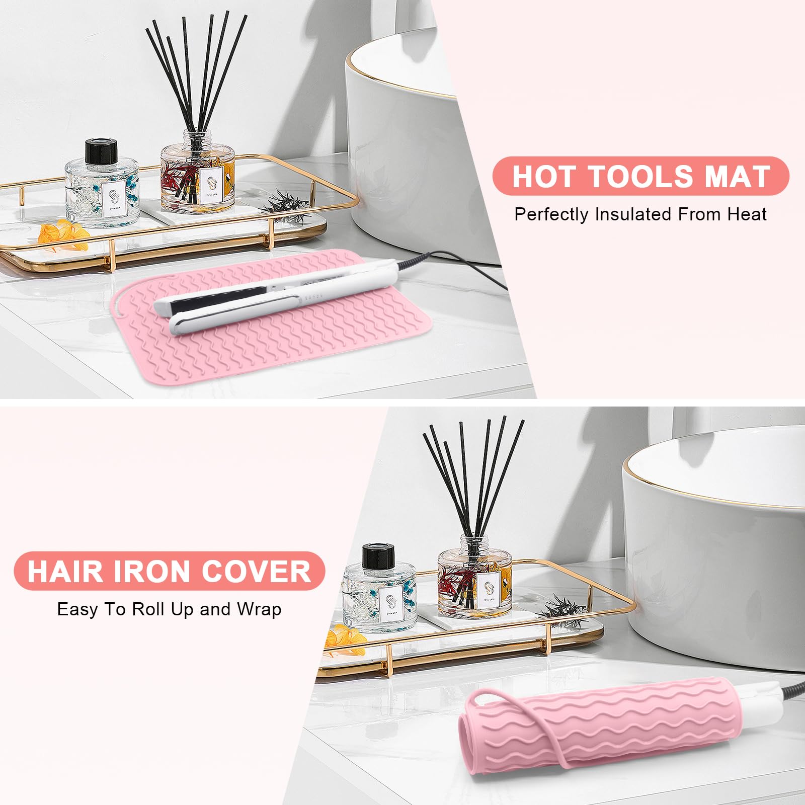 Silicone Heat Resistant Mat fo - Hair Straightener のレビューと価格