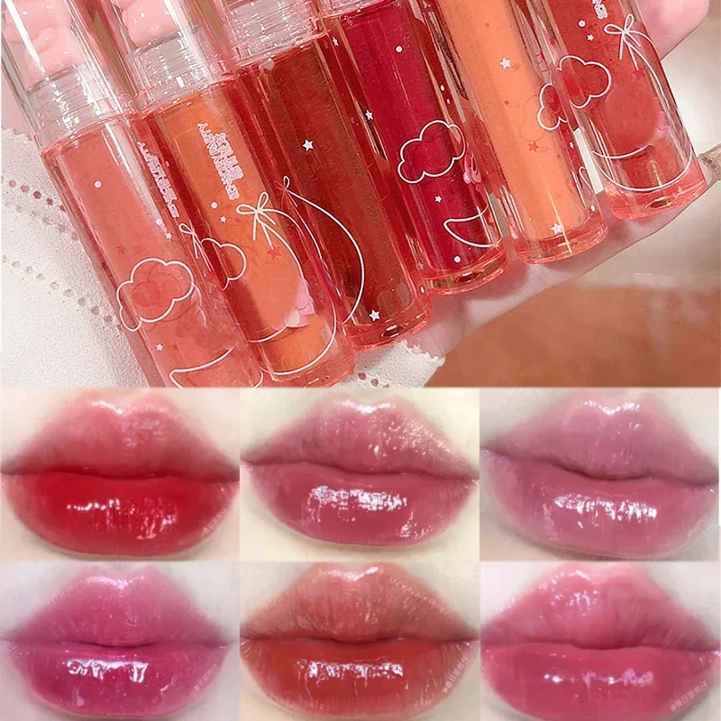 Cute Pink Bear Water Light Lip - Lip Gloss Plumping のレビューと価格