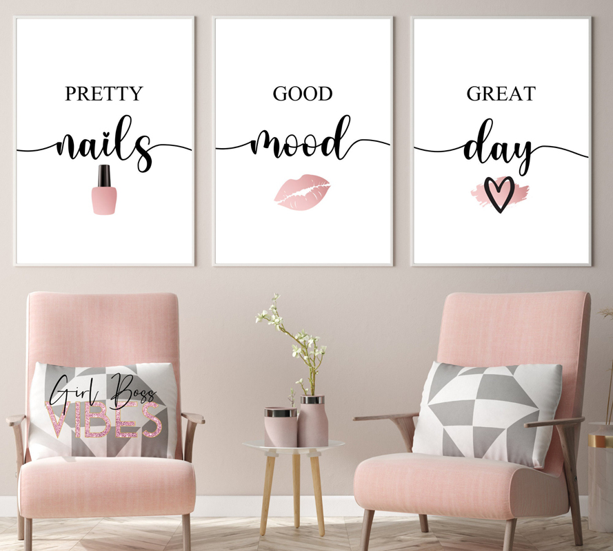 Nordic Pink Woman Red Lip Nail - Beauty Of Makeup Quotes のレビューと価格