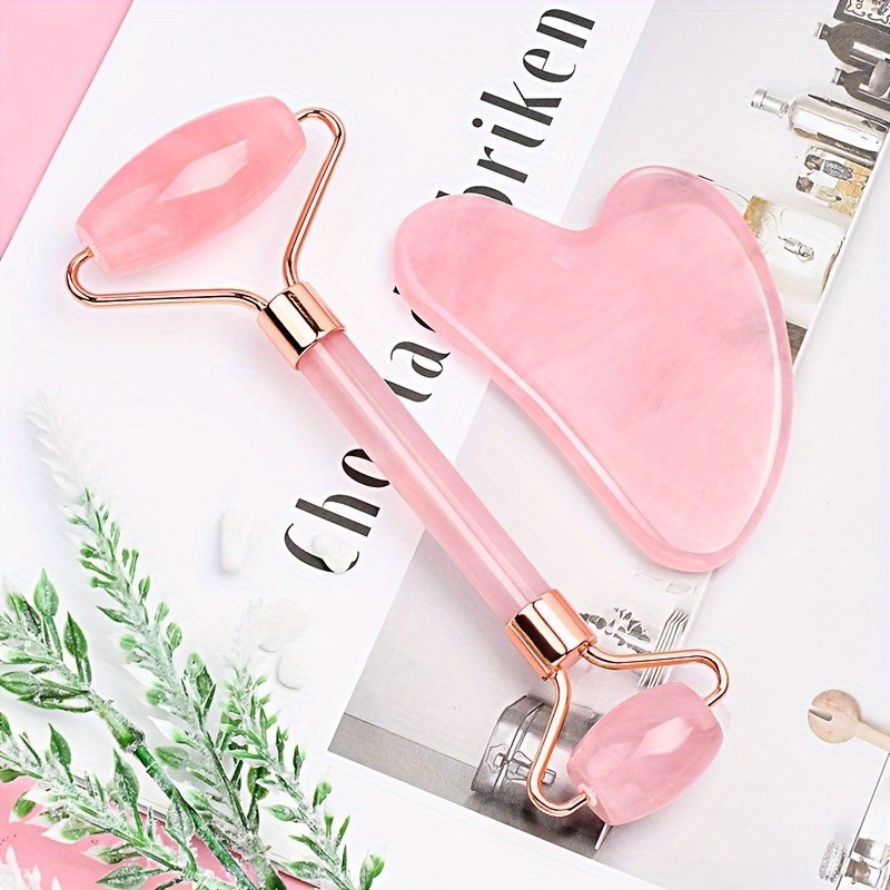 New 2PCS Gua Sha Facial Stone  - Jade Roller Gua Sha のレビューと価格