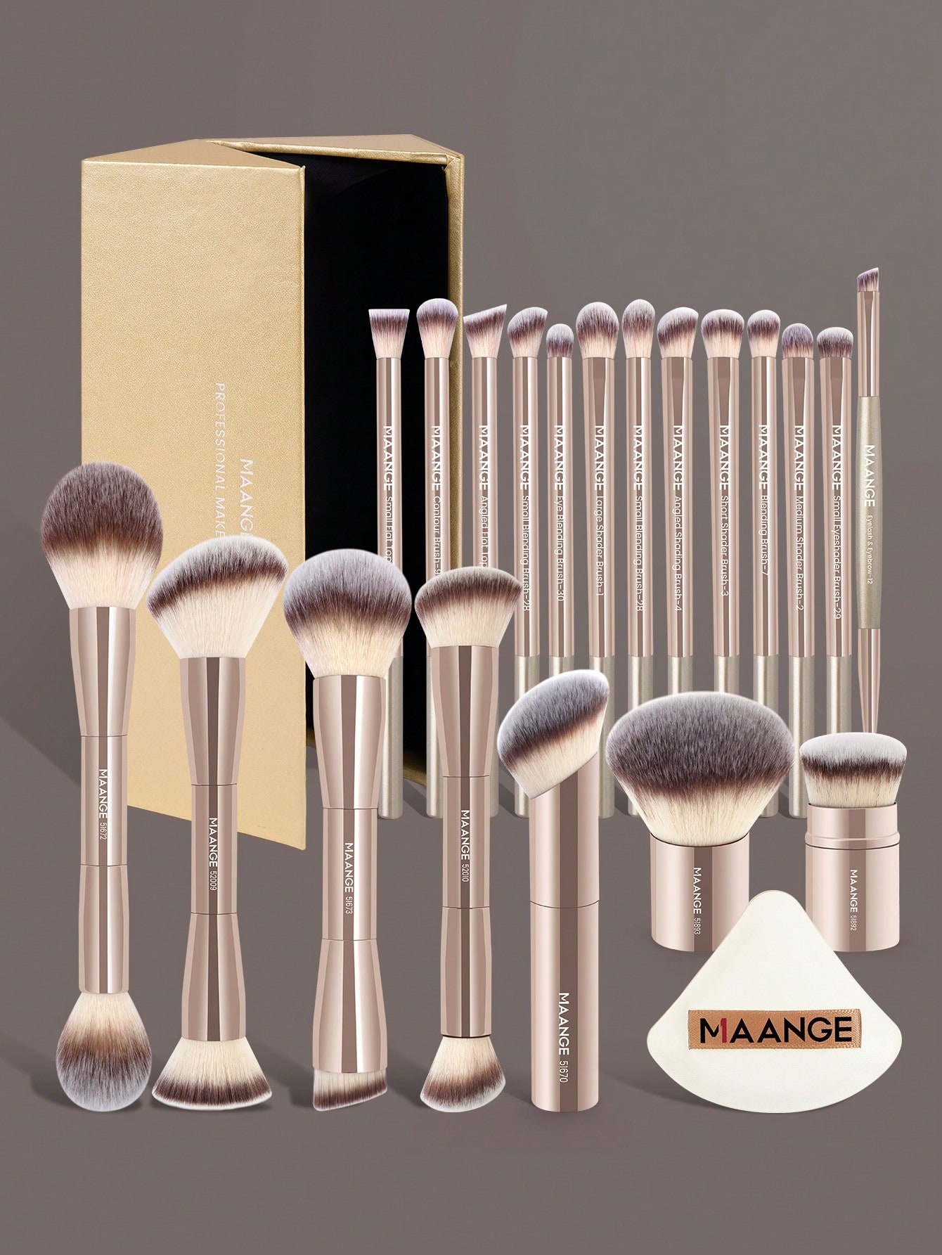 MAANGE 1/7pcs Or 13/20pcs Prof - Makeup Brush Set のレビューと価格