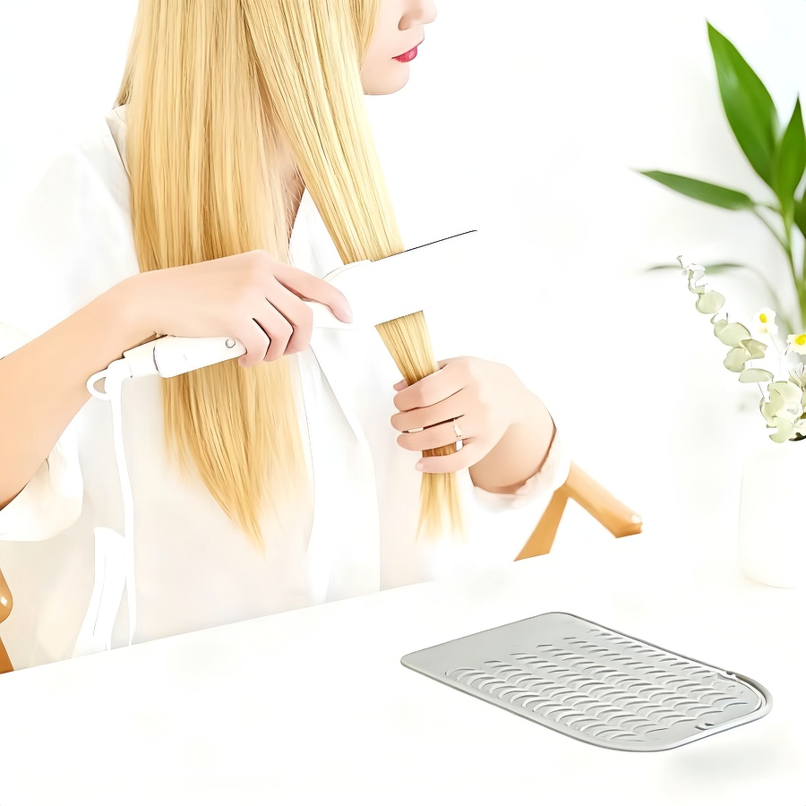 Non-Slip Silicone Heat Resista - Hair Straightener のレビューと価格