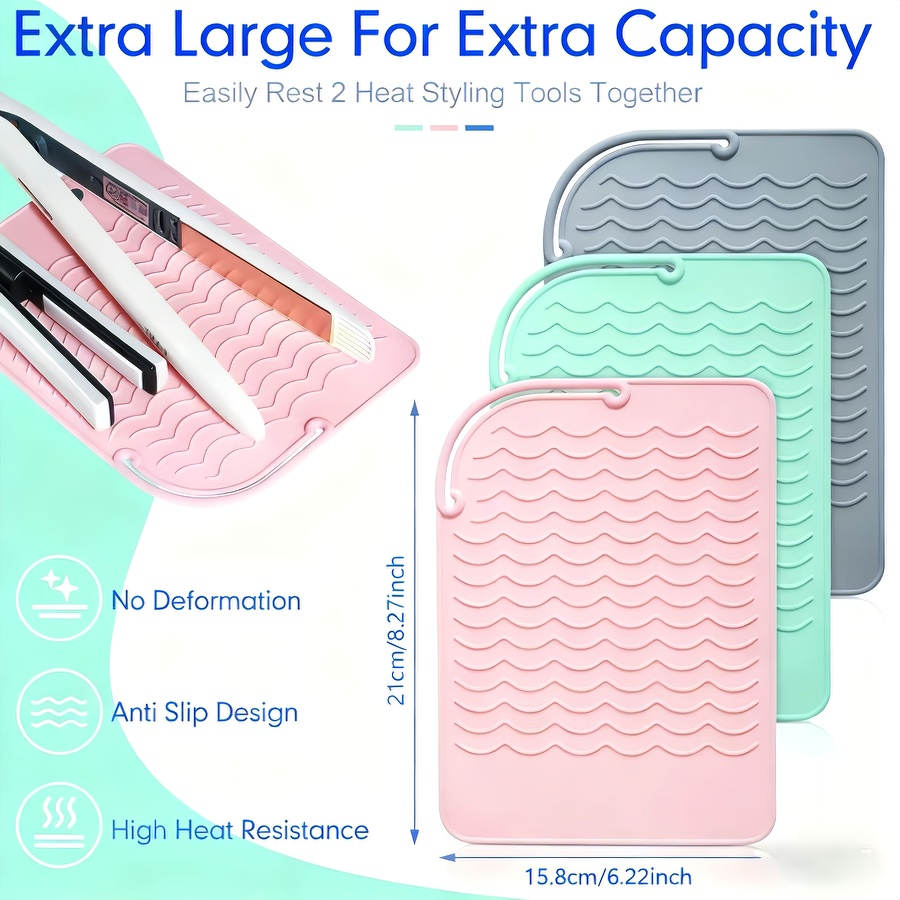 Non-Slip Silicone Heat Resista - Hair Straightener のレビューと価格