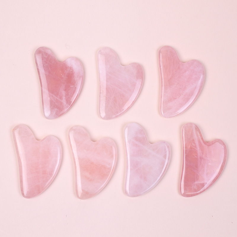 Hot Selling A+Rose Quartz Gua  - Jade Roller Gua Sha のレビューと価格