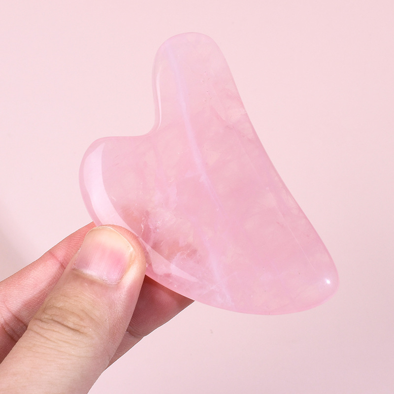 Hot Selling A+Rose Quartz Gua  - Jade Roller Gua Sha のレビューと価格