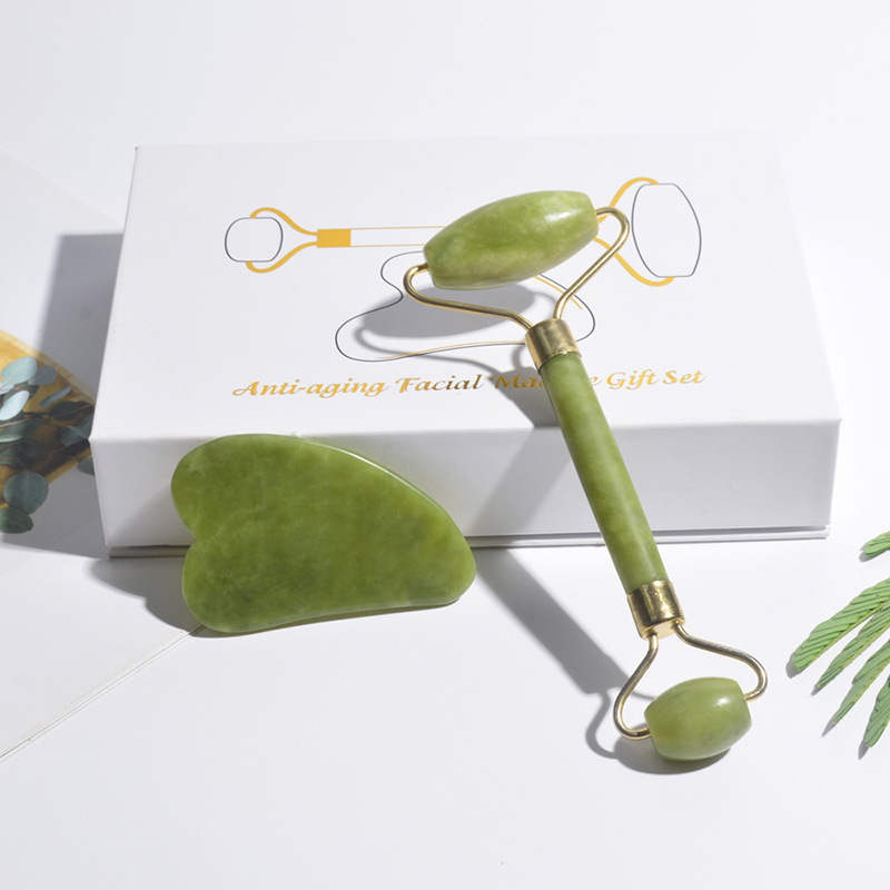 Natural Jade Roller Face Gua S - Jade Roller Gua Sha のレビューと価格