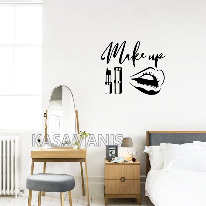 MakeUp Quote Wall Art Decals B - Beauty Of Makeup Quotes のレビューと価格