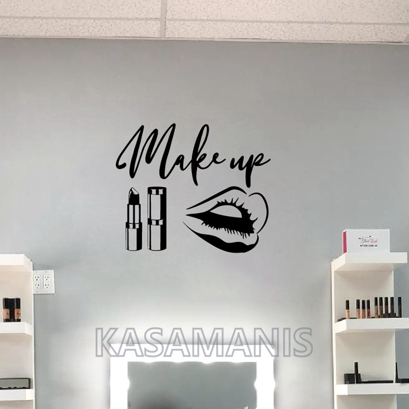 MakeUp Quote Wall Art Decals B - Beauty Of Makeup Quotes のレビューと価格