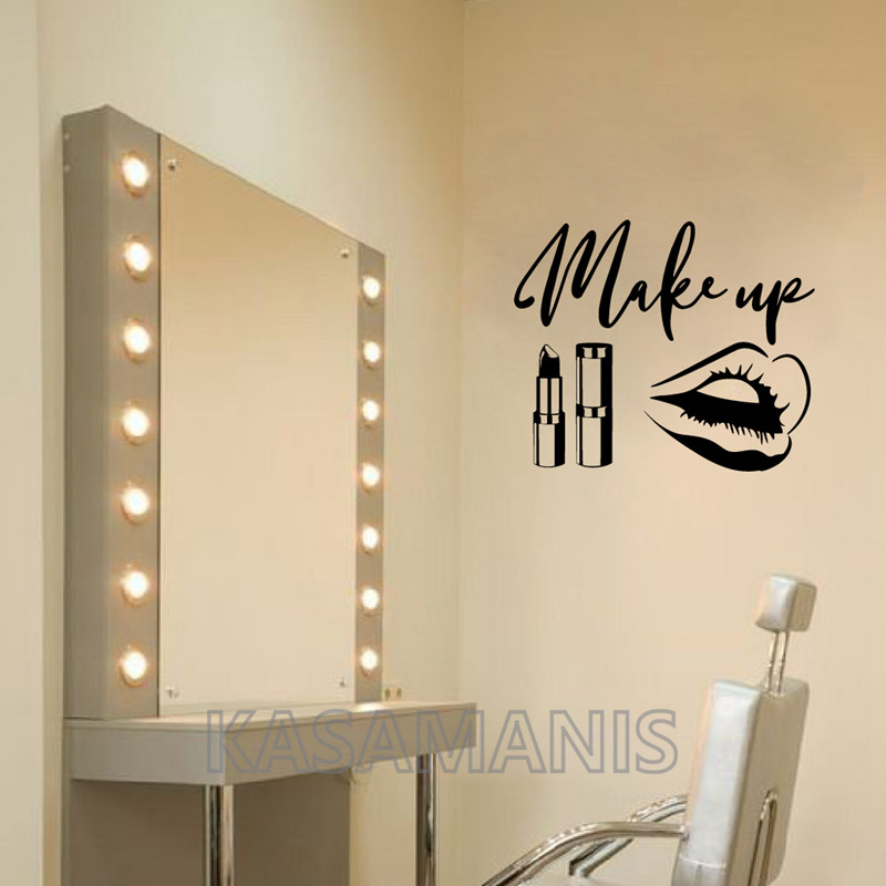 MakeUp Quote Wall Art Decals B - Beauty Of Makeup Quotes のレビューと価格